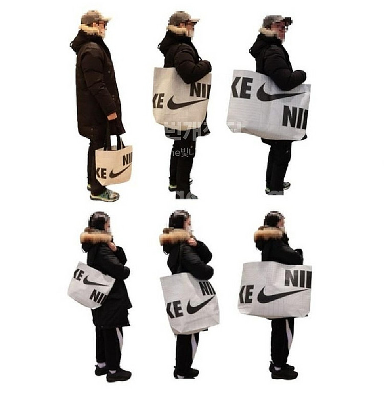 미개봉 새것 - 나이키 리유저블백 (다회용 쇼핑백 보조가방 장바구니 여행가방) 6, 7, 8천원--0