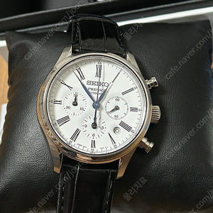 세이코 프레사지 에나멜 PRESAGE CHRONO ENAMEL DIAL SRQ023J1 시계 팝니다.