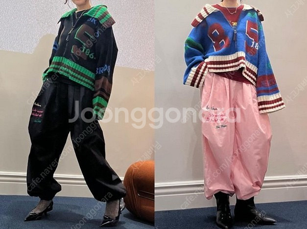 세컨케이 로고지퍼가디건(램스울)--3