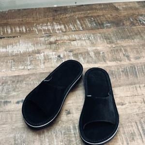 Ferker x Niftydo- Black Suede Leather Slide