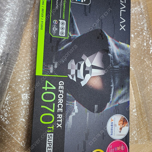 GALAX 지포스 RTX4070 Ti SUPER EX GAMER BLACK OC D6X 16GB 미개봉 새상품 팝니다