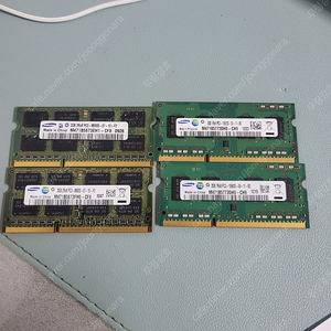 노트북 램 DDR3 2기가 총수량 4개 개당2천원