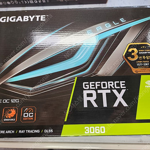 #판매 [GIGABYTE] GeForce RTX 3060 EAGLE OC V2 D6 12GB 제이씨현 팝니다.