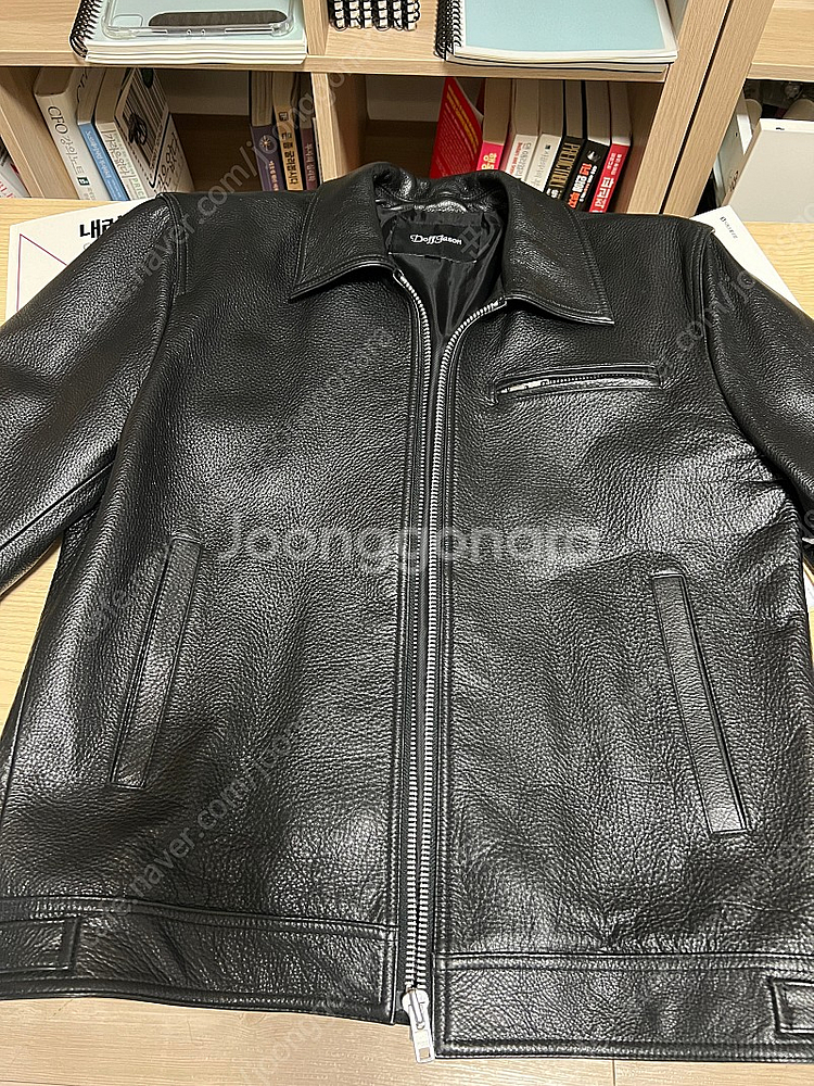 도프제이슨 소가죽 싱글 자켓 (L)--1