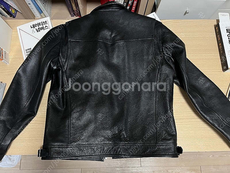 도프제이슨 소가죽 싱글 자켓 (L)--3
