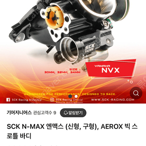 nmax 21년 이하 구형 빅스로틀바디 sck 팝니다