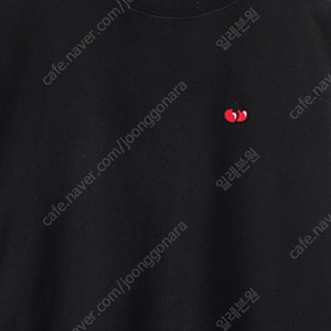 W(S-M) 키르시 맨투맨 티셔츠 블랙 면 아메카지