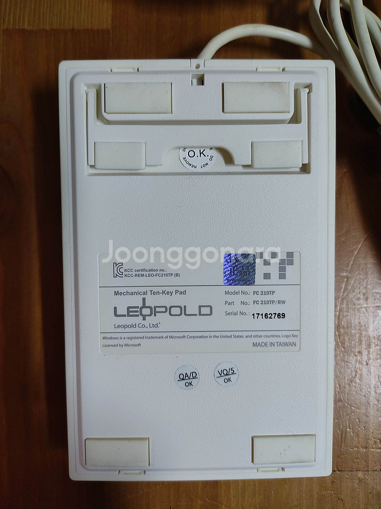 Leopold FC210TP PD 기계식 숫자키패드 화...--2