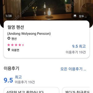 2월 24일 안동 월영펜션 숙박권 팝니다.