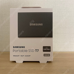 삼성 포터블 SSD T7 500 GB 미개봉