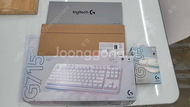 로지텍 무선 키보드 마우스 오로라 컬렉션 g715 g7...--0