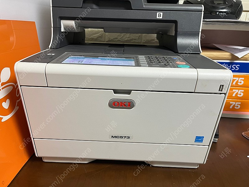 OKI MC573DN 컬러 레이저 복합기 (양면 복사 지원) 팝니다 + 새토너2개 이미지