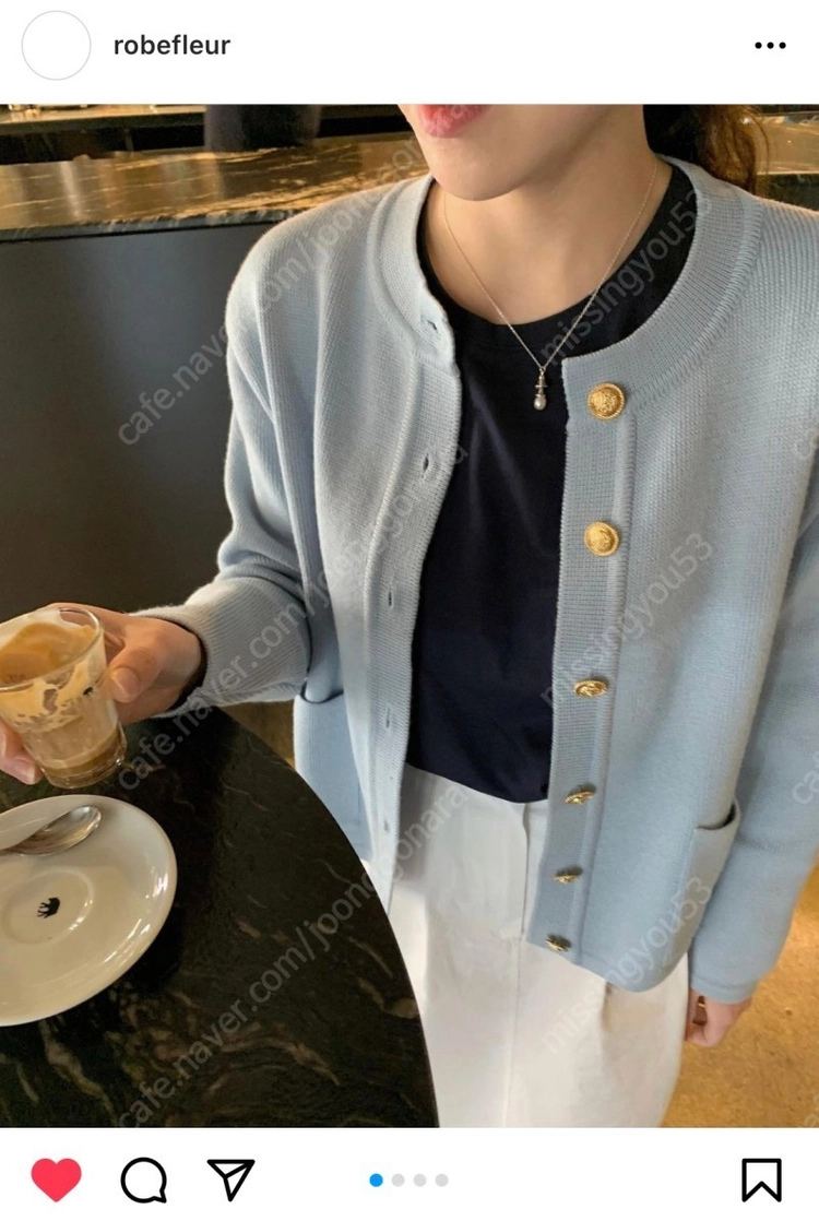 urbanic_30 bleu-ciel cardigan 이미지