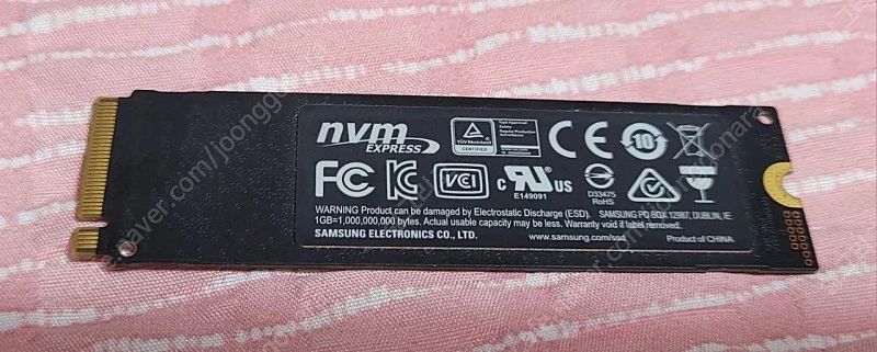 삼성 970 evo plus M.2 NVMe SSD 500GB 이미지