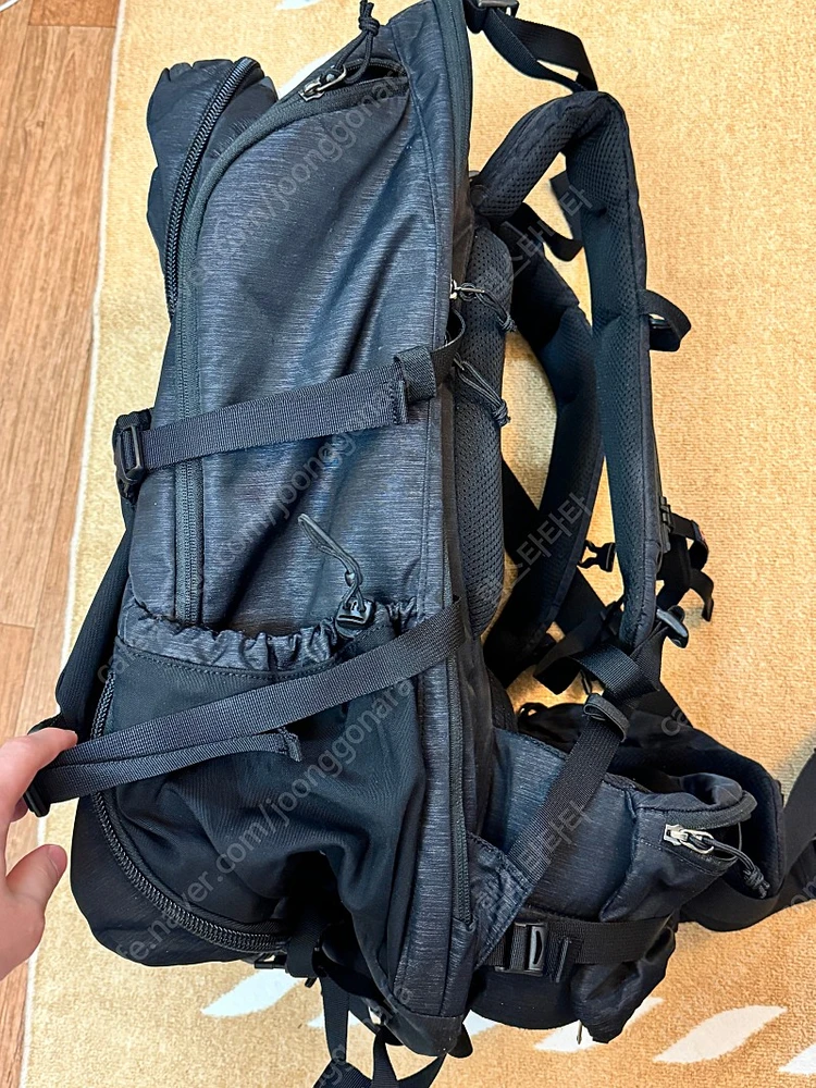 킬리 보헤미안 블랙 40L+10L 확장형 백팩, 등산 가방 이미지