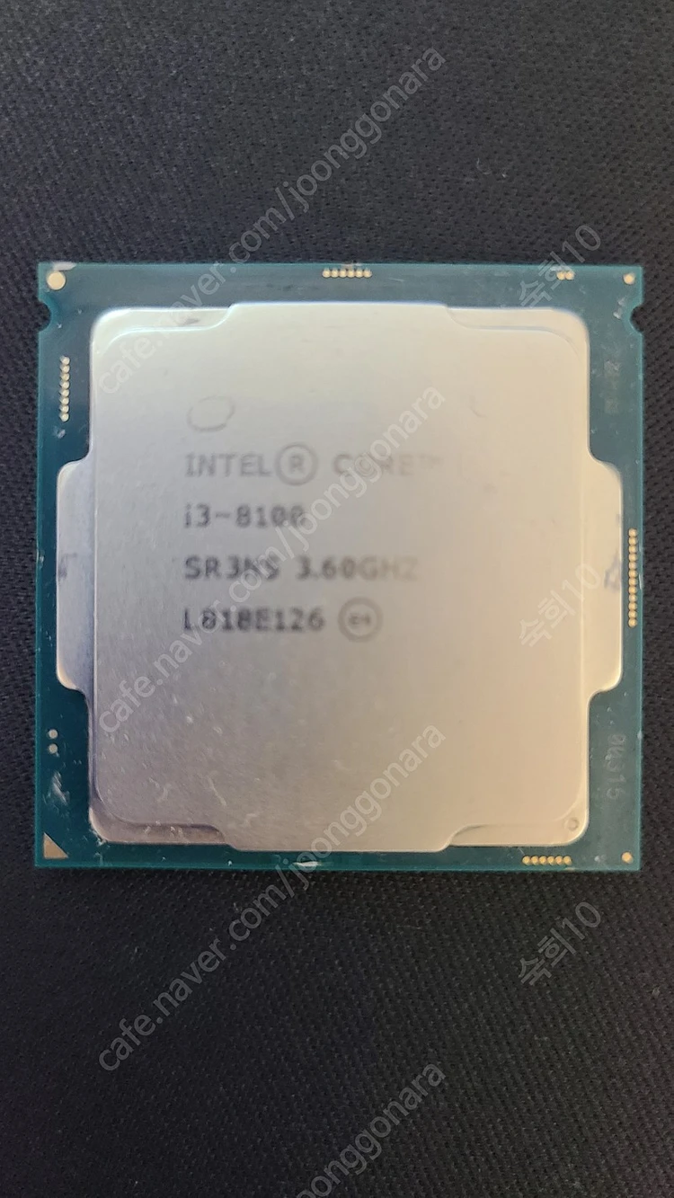 인텔 cpu i3 8100 이미지