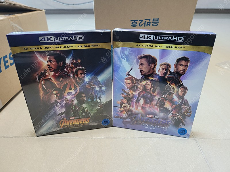 어벤져스3 인피니티워 4K 블루레이 스틸북 한정판 미개봉 새제품 / 어벤져스4 엔드게임 4K 블루레이 스틸북 한정판... 이미지