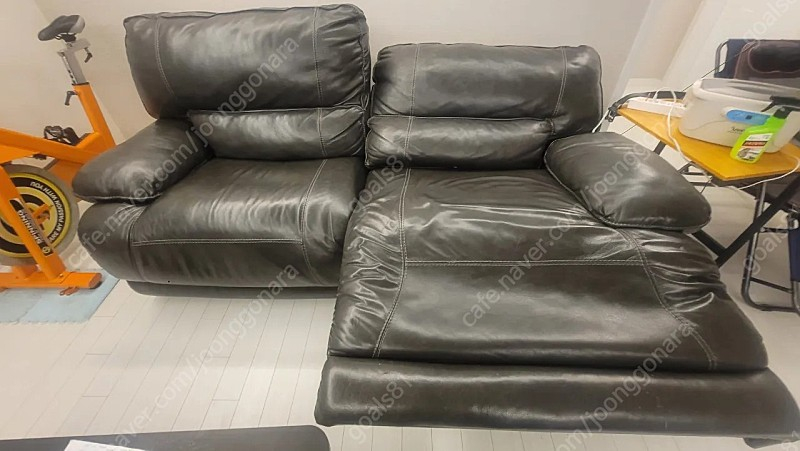 리클라이너3인 소파 이미지