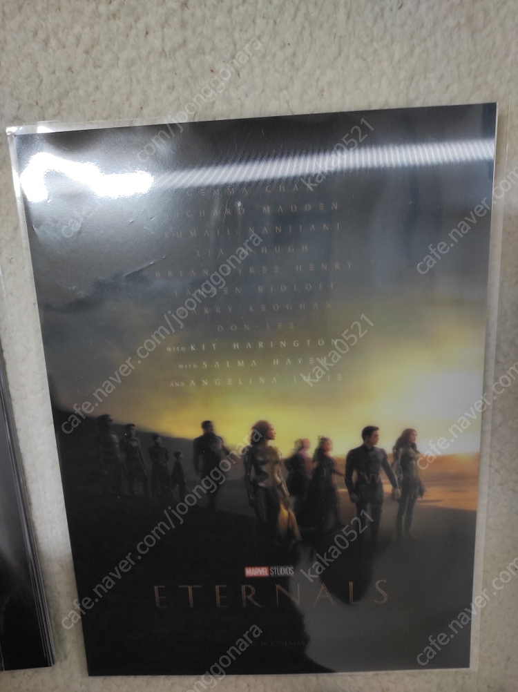 이터널스 굿즈 메가박스 스탠딩 포스터 세트 얼리버드 렌티큘러 포스터 코인 씨지브이 필름 마크 마그넷 이미지