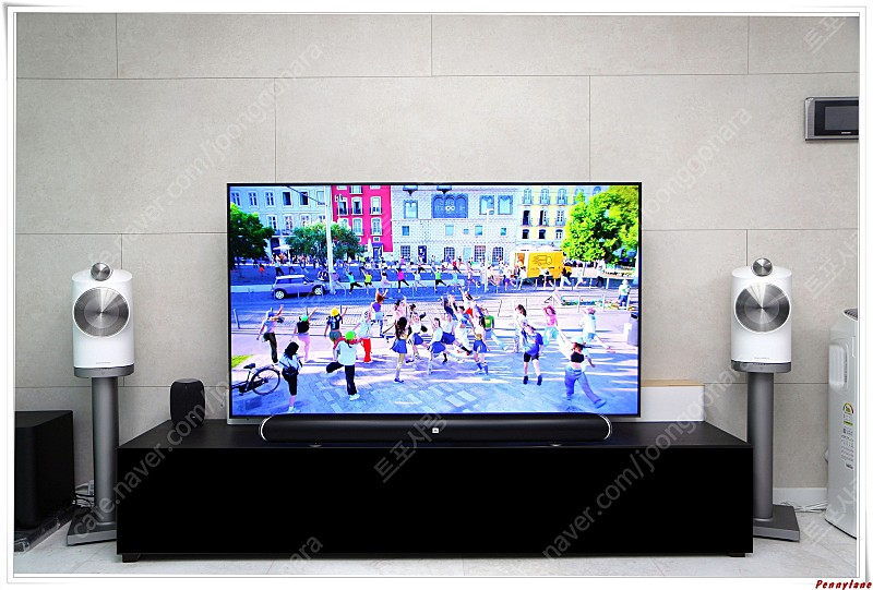 B&W 포메이션 듀오(화이트) + 전용 스탠드(실버) + 오디오 이미지