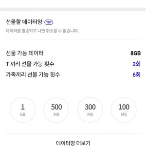 sk 데이터 2기가 판매합니다