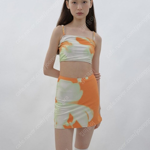 파이시스수영복 Flower Tube Top Skirt Set