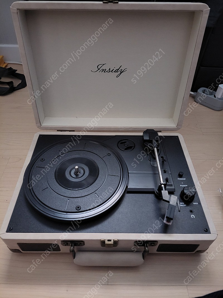 인사이디 휴대용 LP 턴테이블 블루투스 스피커 IBT-RETRO 이미지