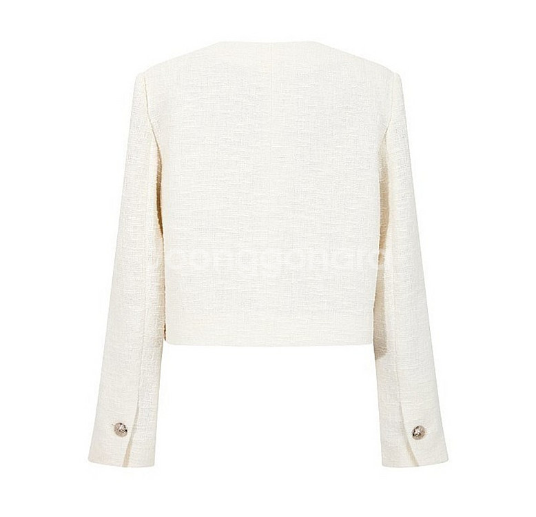 [새상품]보브(VOV) 크롭트 버튼업 트위드 자켓--6