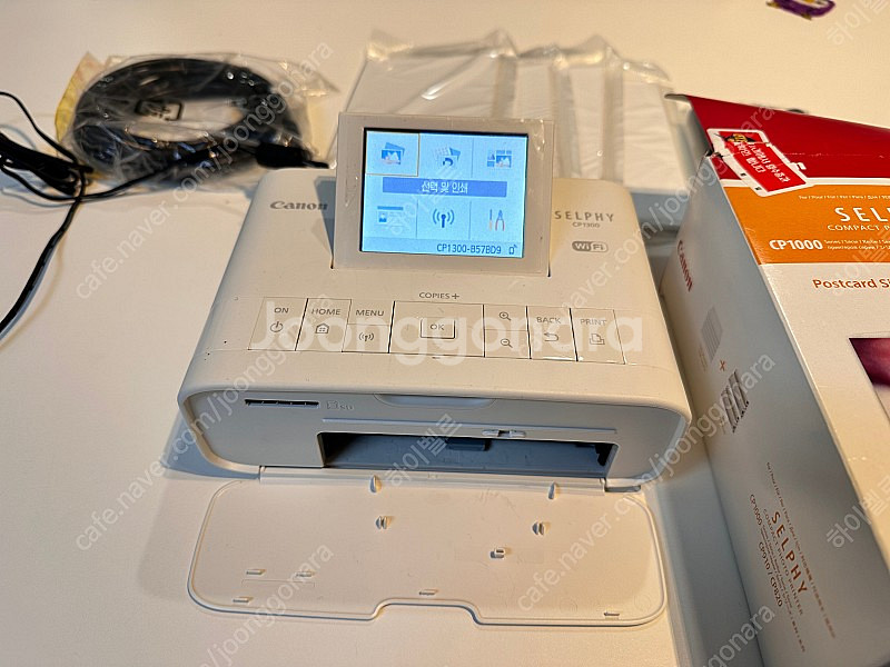 택포! 캐논 셀피 cp1300 + 인화지 82장 + 잉크 카트리지--2