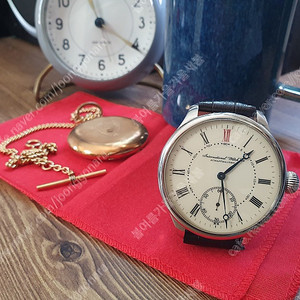 1910년경 IWC 샤프 하우젠 시계 빈티지 엔틱 회중시계 커스텀 손목시계