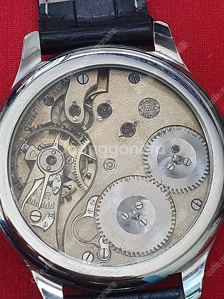 1910년경 IWC 샤프 하우젠 시계 빈티지 엔틱 회중...--2
