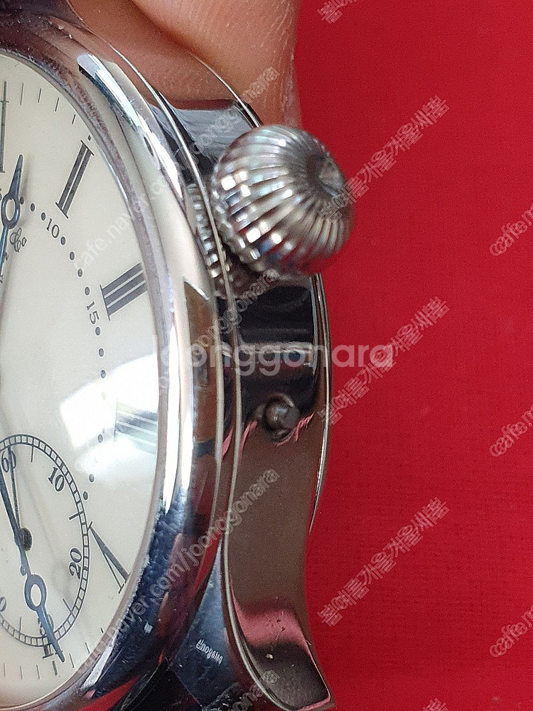1910년경 IWC 샤프 하우젠 시계 빈티지 엔틱 회중...--4