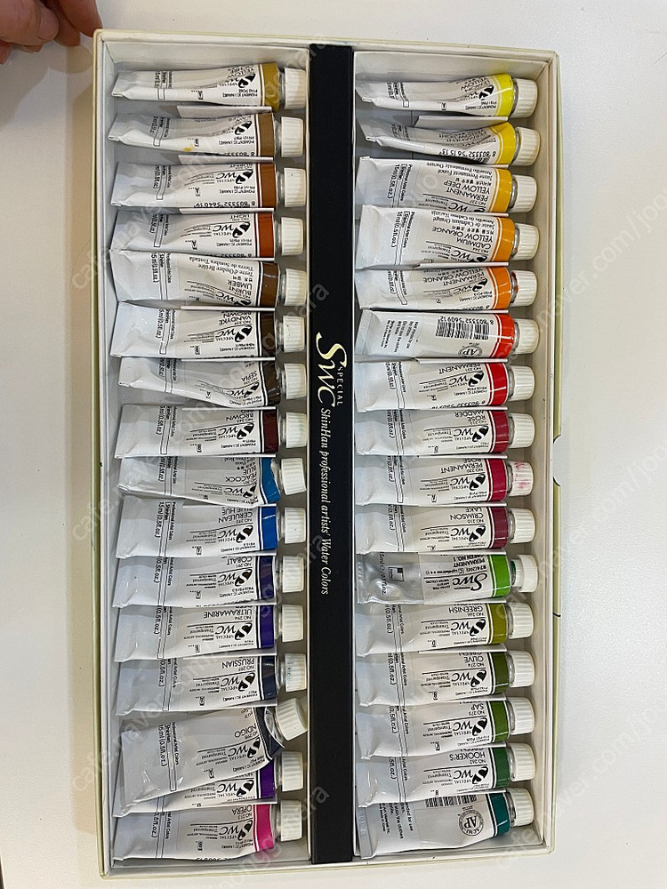 신한 수채화 물감 32색 두세트 프리즈마칼라 색연필 이미지