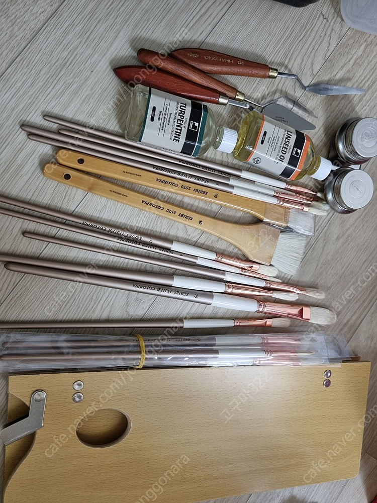 신한오일칼라36ea, 파레트, 붓21ea 등일괄판매 이미지