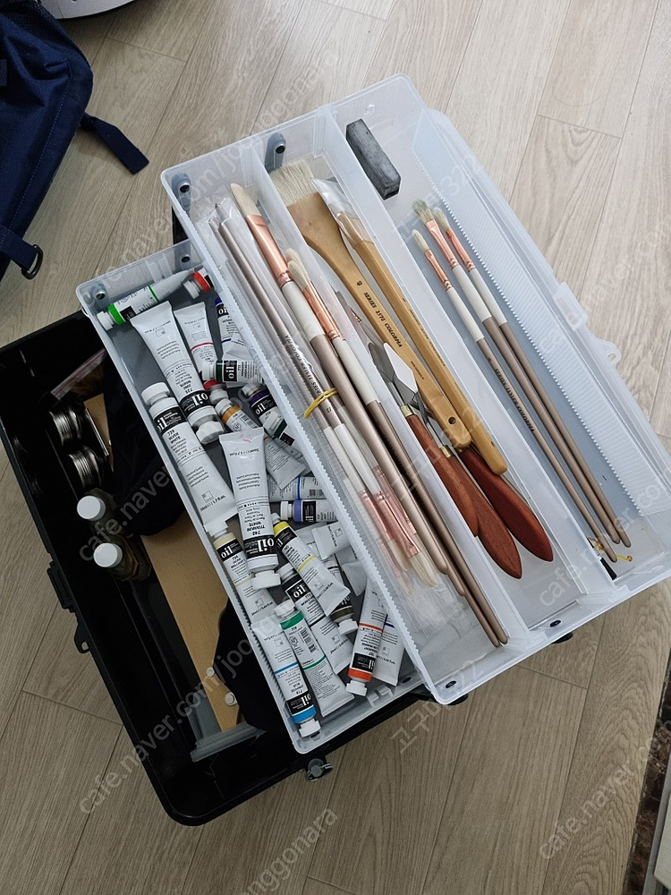 신한오일칼라36ea, 파레트, 붓21ea 등일괄판매 이미지