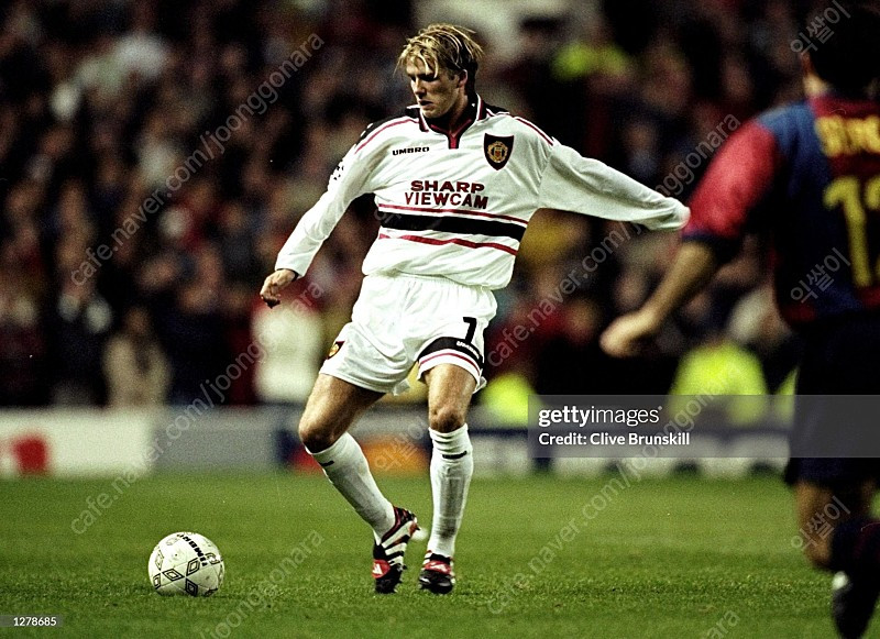 98-99 맨유 어웨이 트레블 챔스 버젼 베컴 매치원 급처 이미지