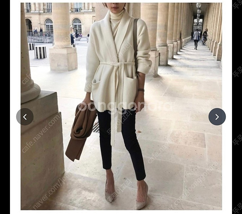 유메르 숄벨트 니트자켓 (시그니처 상품, 상태 좋아요) 이미지