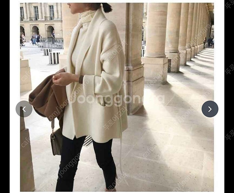 유메르 숄벨트 니트자켓 (시그니처 상품, 상태 좋아요) 이미지