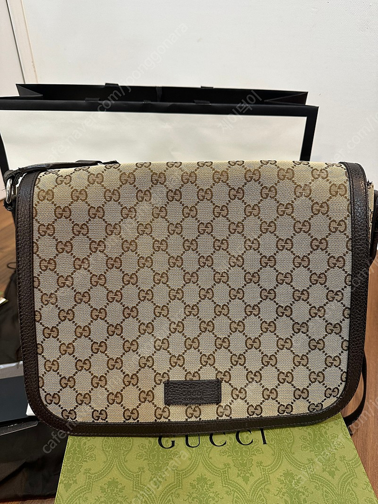 상태 A급 구찌 수프림 캔버스 메신저백 크로스백 L사이즈 팝니다 (개인) 이미지