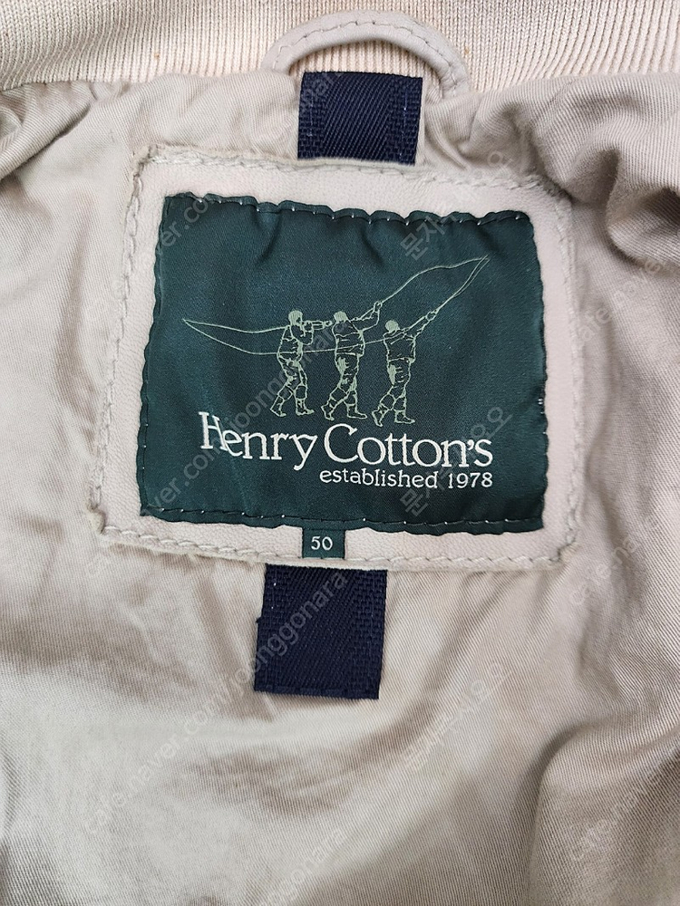 헨리코튼 가죽 자켓 50사이즈 (실측 50*60) 이미지