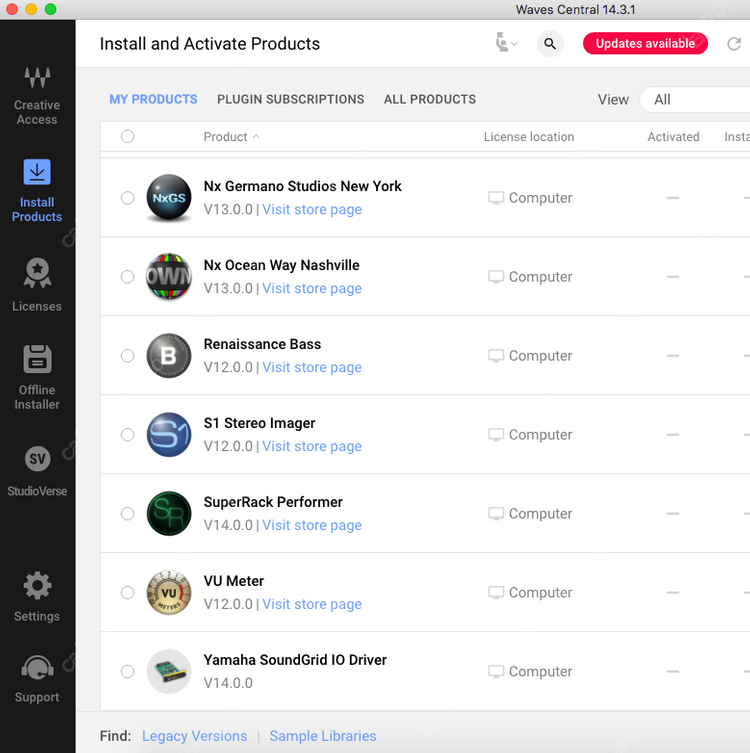 Waves Mercury 포함 번들 95% 이상 컬렉션 (큐베이스, 로직 프로 등 DAW 연동) 이미지