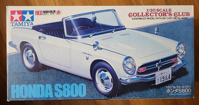 타미야 1/20 혼다 S800 다이캐스트 TAMIYA HONDA S800 COLLECTOR'S CLUB 이미지