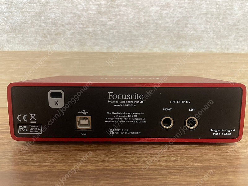 포커스라이트 Scarlett 2i2 2세대 오디오 인터페이스 이미지