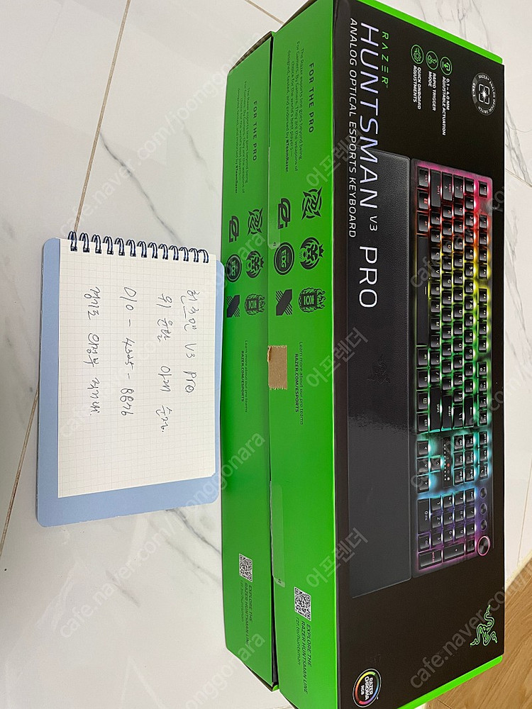 레이저 헌츠맨 V3 Pro 풀배열 윤활품, 순정품 민트급 판매합니다. 이미지