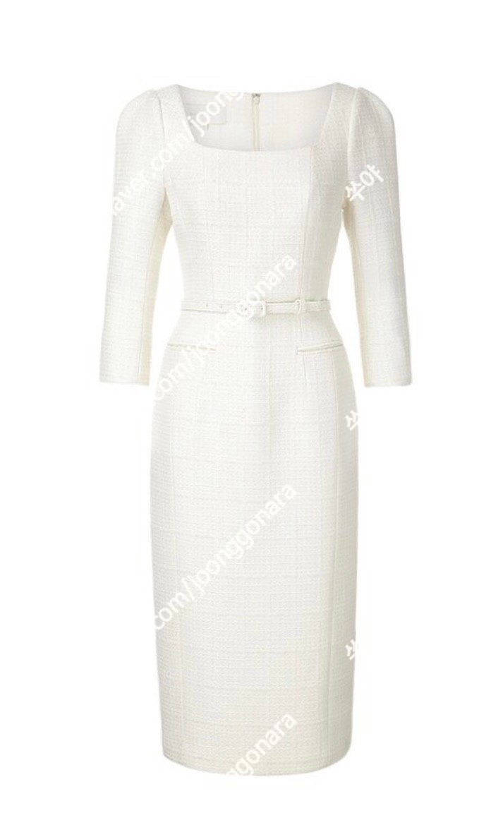 가격내림)BAU by Bride And You 브라이드앤유 원피스 COURTNEY Square neck H-line... 이미지