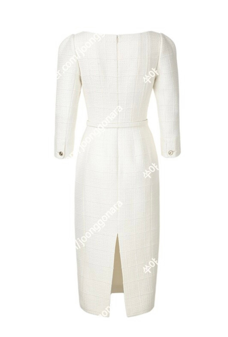 가격내림)BAU by Bride And You 브라이드앤유 원피스 COURTNEY Square neck H-line... 이미지