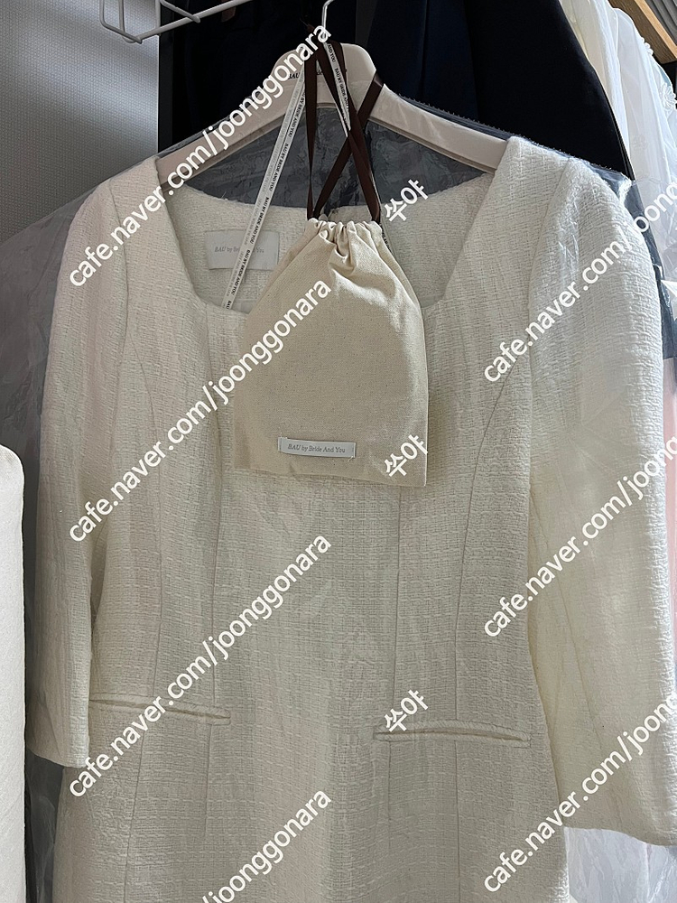 가격내림)BAU by Bride And You 브라이드앤유 원피스 COURTNEY Square neck H-line... 이미지