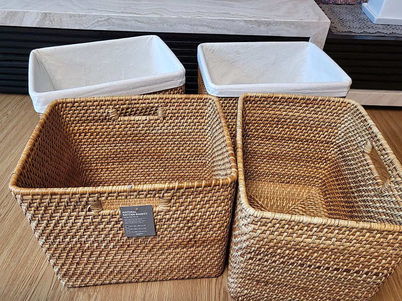 한샘5단 책장+ 바스켓 세트 이미지