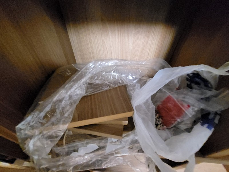 한샘5단 책장+ 바스켓 세트 이미지