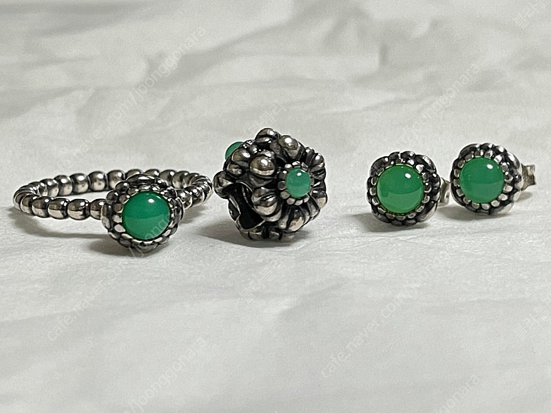 판도라 구탄 5월 반지, 귀걸이 세트 이미지